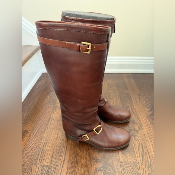 Ralph Lauren Purple Label Zuri Brown Leather Riding Boots size 7 - Picture 7 of 7